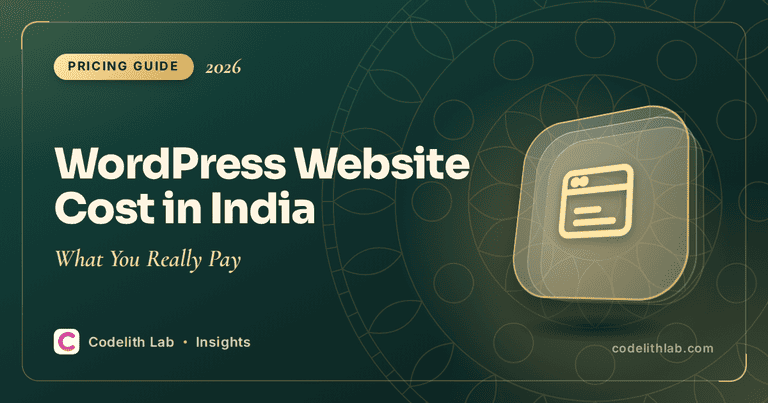 WordPress Website Cost in India 2026: What You Really Pay